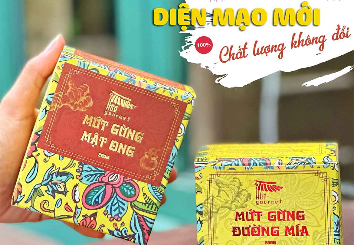 Bộ đôi mứt gừng đường mía và mật ong