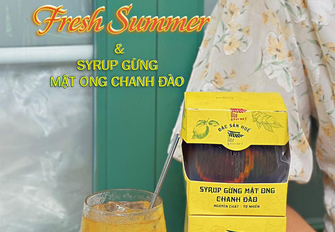 Freshsummer cùng syrup mật ong chanh đào