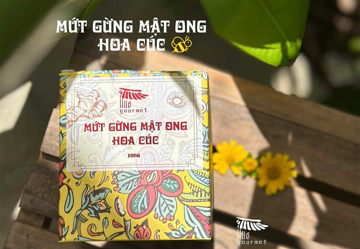 Mứt Gừng Mật Ong Hoa Cúc