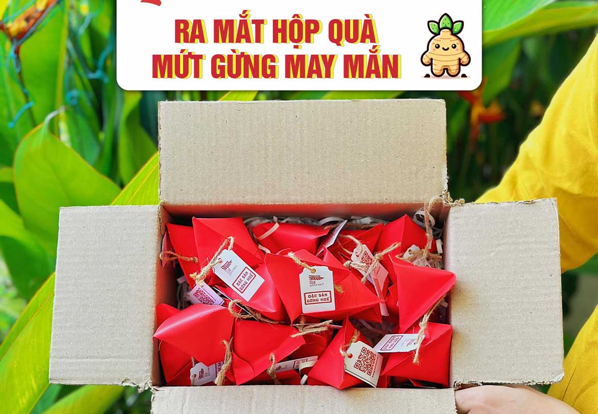 Ra mắt hộp quà mứt gừng may mắn